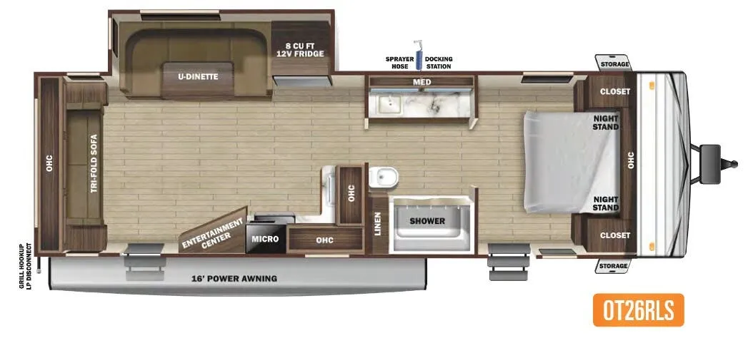 Highland Ridge Open Range Conventional 26RLS floor plan