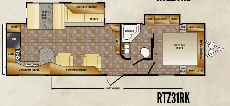 CrossRoads Rezerve RTZ31RK floor plan