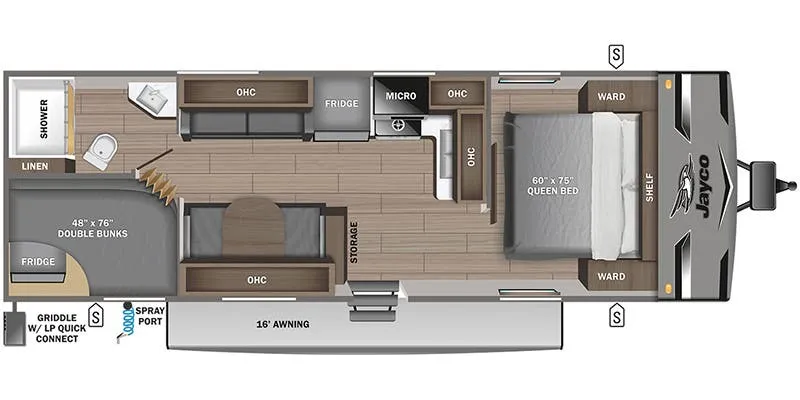 2024 Jayco Jay Flight 274BH - Floor plan