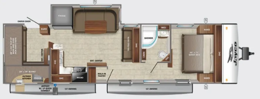 Jayco Jay Feather 30QB floor plan
