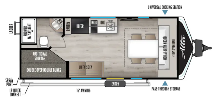 East to West Alta LE 1800MBH LE floor plan