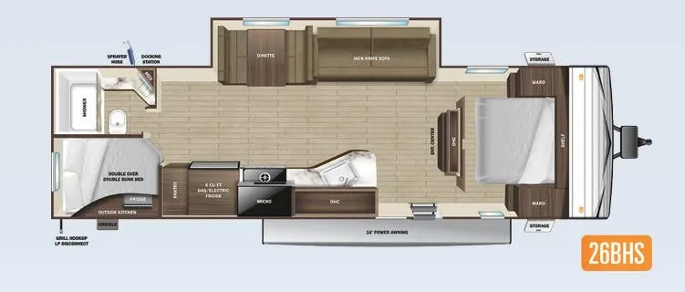 Highland Ridge Open Range Conventional 26BHS floor plan