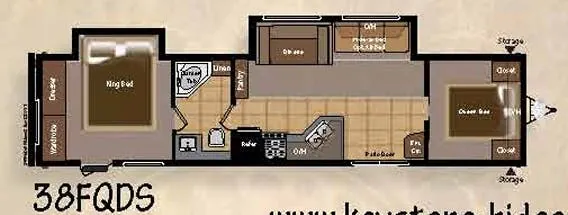 Keystone Hideout 38FQDS exterior