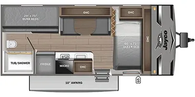 2023 Jayco Jay Flight BAJA 19' floor plan