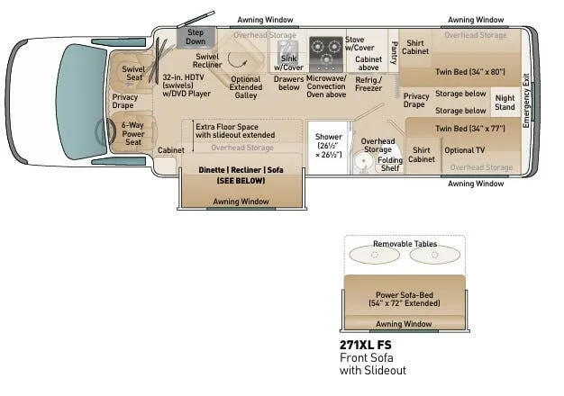 Coach House Platinum 271XL FS floor plan