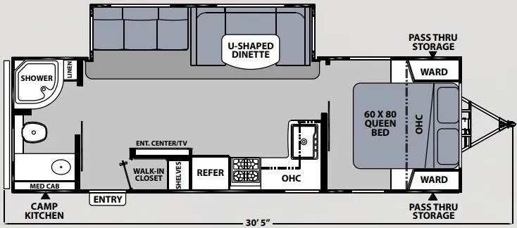 2023 Coachmen Apex Ultra-Lite 265RBSS - Floor plan