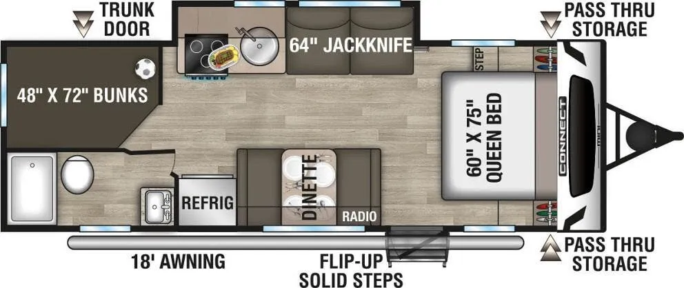 K-Z Connect Mini CM231BH floor plan