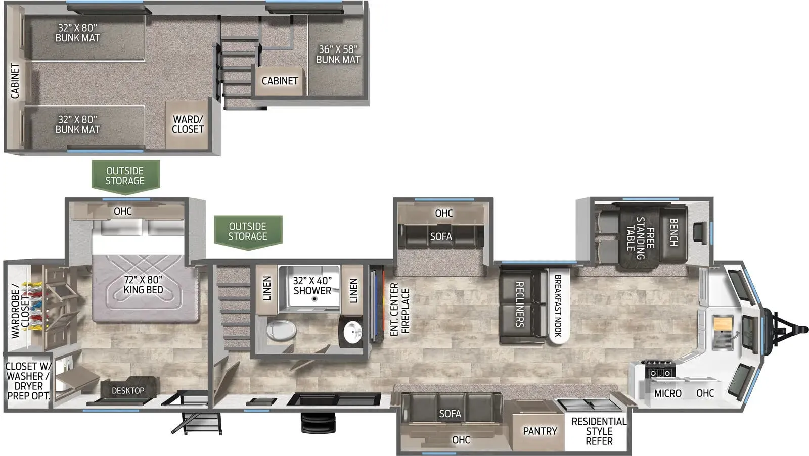 Palomino Puma 403LFT floor plan