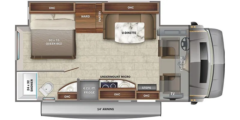 2022 Jayco Melbourne Prestige 24LP floor plan