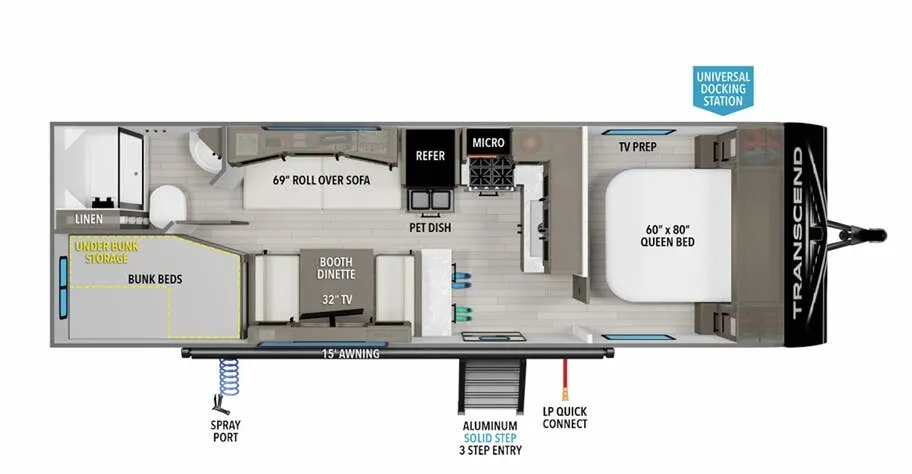 Grand Design Transcend Xplor 247BH floor plan