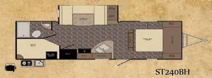 CrossRoads Sunset Trail Super Lite ST240BH floor plan