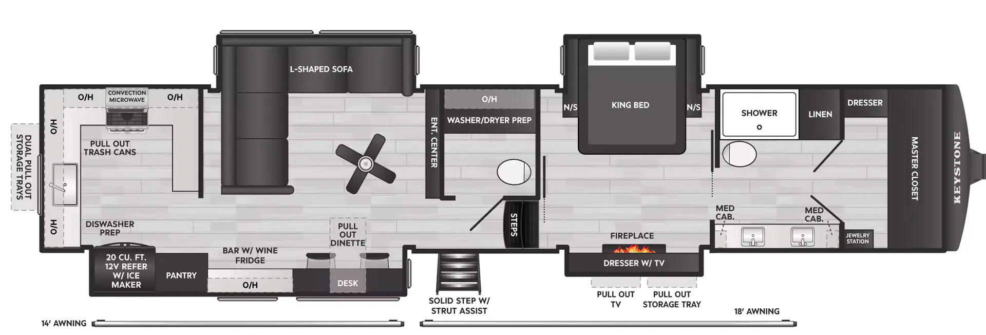Keystone Montana 3900RK floor plan