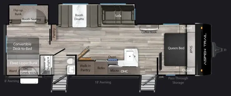 Dutchmen Aspen Trail LE 33QB floor plan