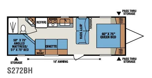 K-Z Sportsmen S272BH floor plan
