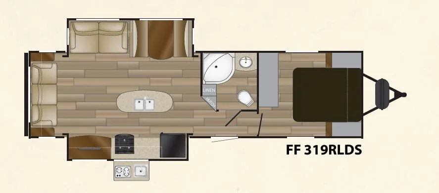 Cruiser RV Fun Finder Signature 319RLDS floor plan
