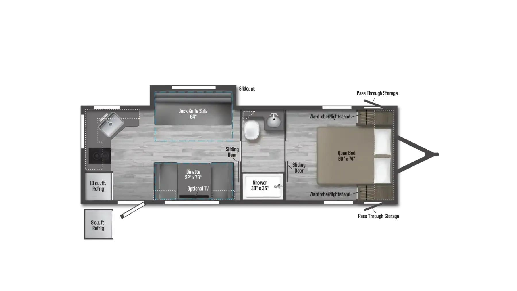 2025 Winnebago M-Series 2326RK - Floor plan