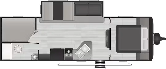 Keystone Hideout 26BHWE floor plan