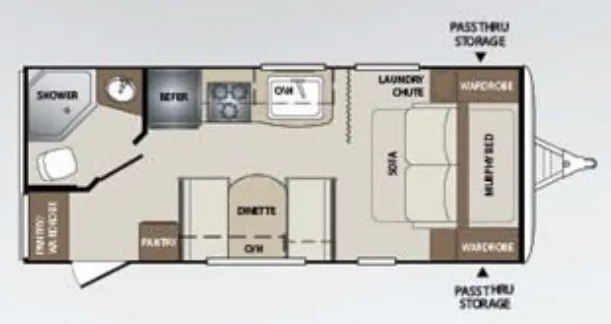Keystone Bullet 204RBSWE floor plan