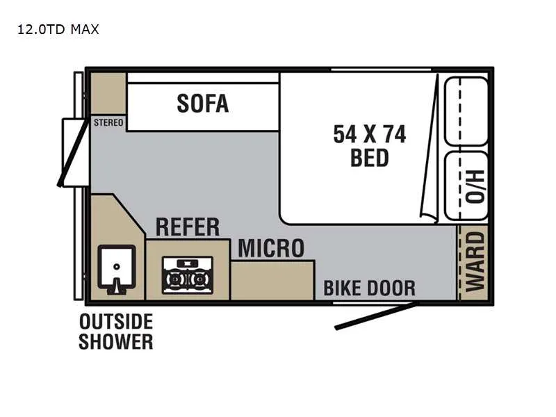 2021 Viking RV Express Series 12.0TD MAX floor plan