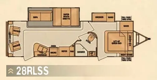 Cruiser RV Radiance 28RLSS floor plan