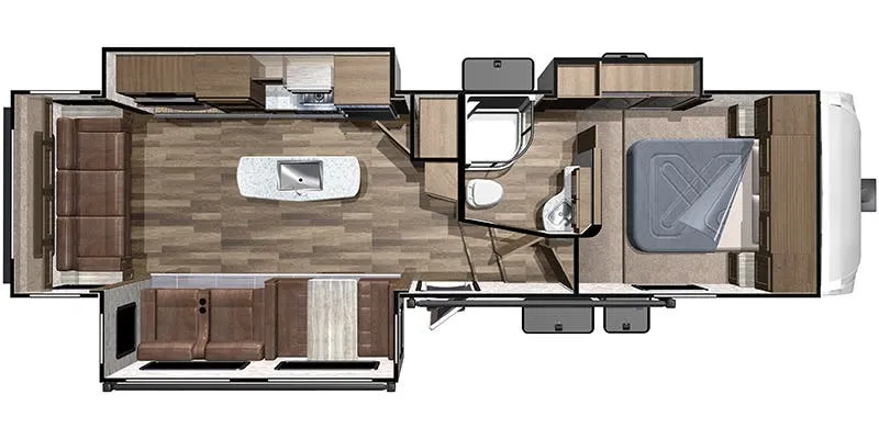 2019 Highland Ridge RV Mesa Ridge Limited 291RLS - Floor plan