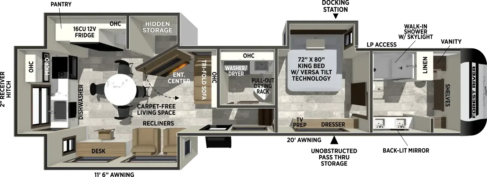 Forest River Impression 360MYR floor plan