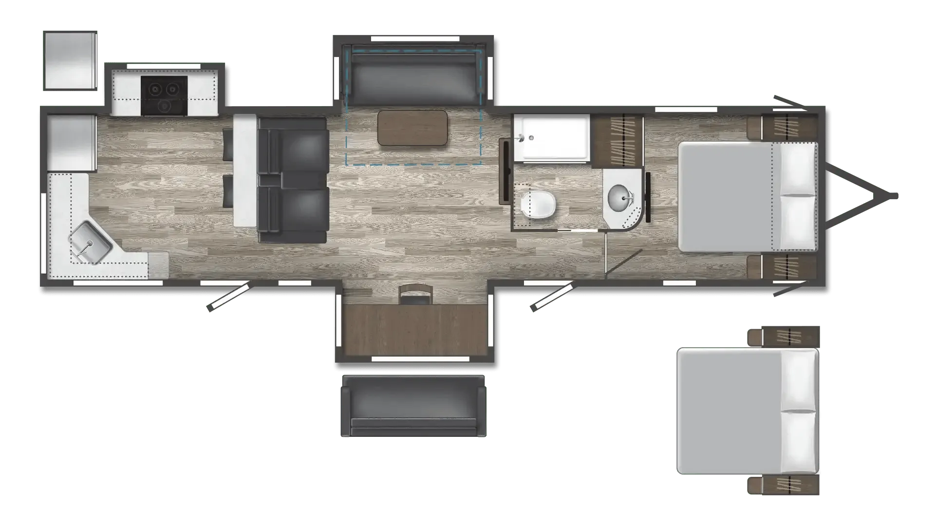 Winnebago Voyage 3438RK floor plan