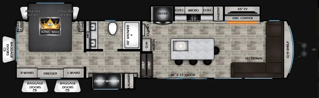 CrossRoads Redwood Regency 3951BAM floor plan