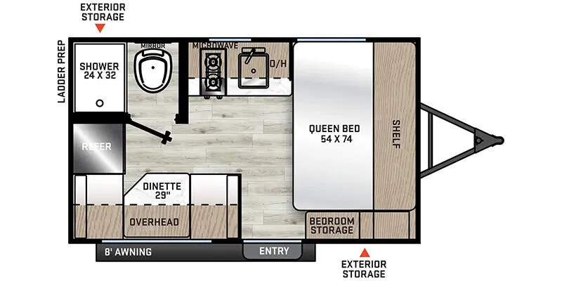 2026 Coachmen Catalina Summit Series 7 134RDX - Floor plan