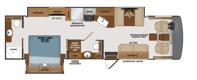 Fleetwood Fortis 33HB floor plan