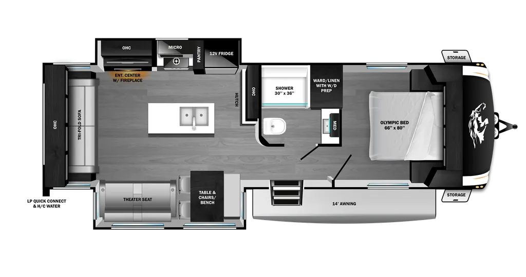 2026 Open Range ROAMER LIGHT DUTY 29RLTS floor plan