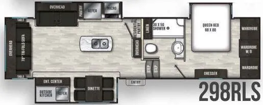 Shasta Phoenix 298RLS floor plan
