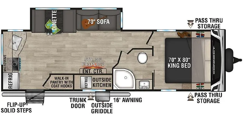 K-Z Connect C261RKK floor plan