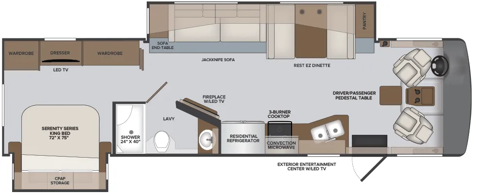 Holiday Rambler Vacationer 33C floor plan