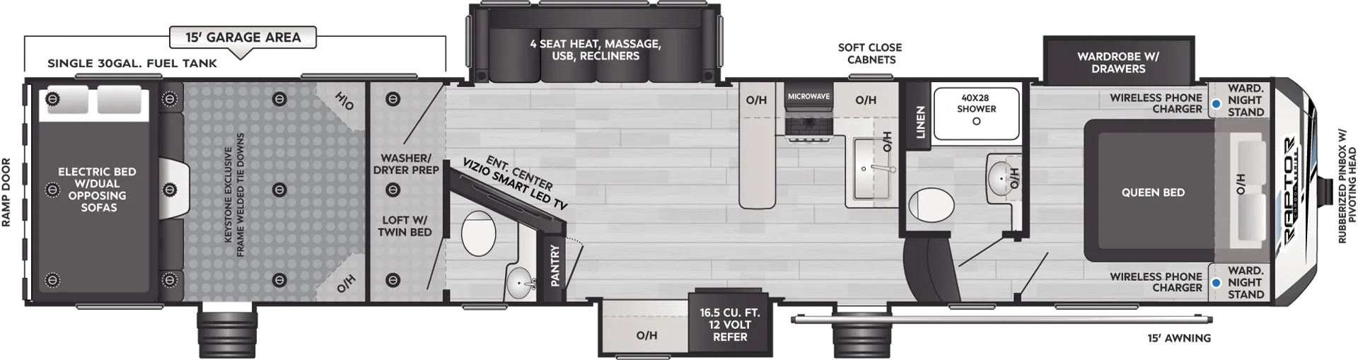 Keystone Carbon 418 floor plan