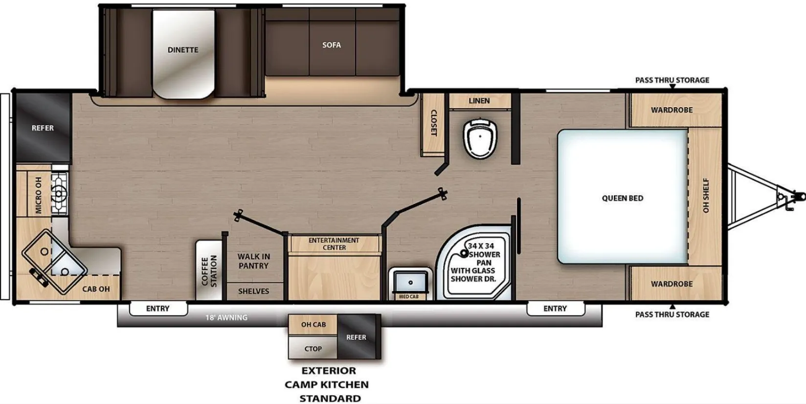 Coachmen Catalina Summit Series 8 8 271RKS floor plan
