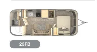 2023 Airstream Flying Cloud 23FB - Floor plan