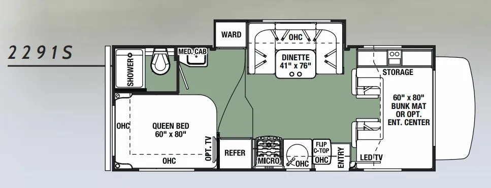 Forest River Forester 2291S floor plan