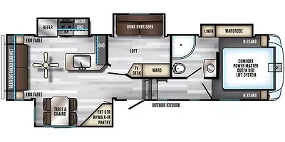 2019 Forest River Cherokee Arctic Wolf 295QSL8 - Floor plan