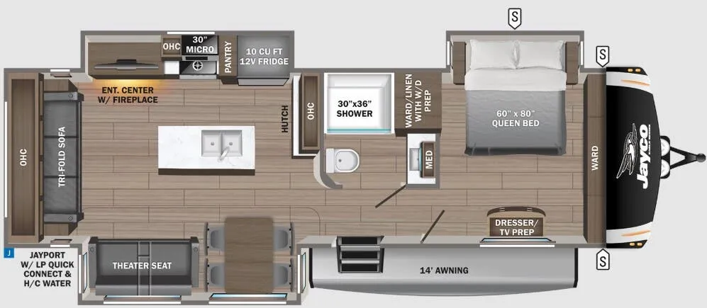 2025 Jayco Eagle 294CKBS - Floor plan