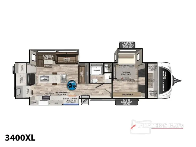 2026 Forest River Vibe 3400XL - Photo 4