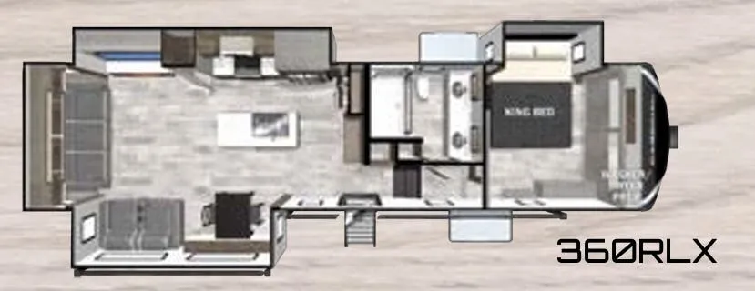Forest River Cardinal Luxury 360RLX floor plan