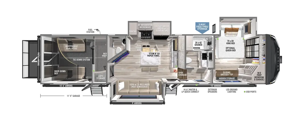 2026 Brinkley Model G 3500 - Floor plan