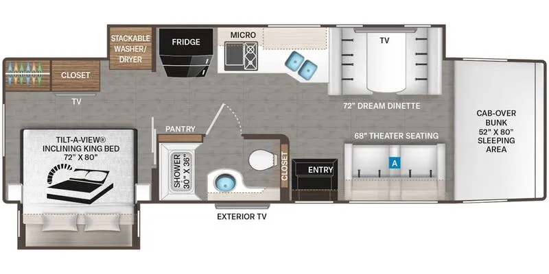 Thor Motor Coach Pasadena 34XG floor plan