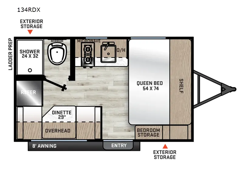 2025 Coachmen Catalina Summit Series 7 134RDX floor plan