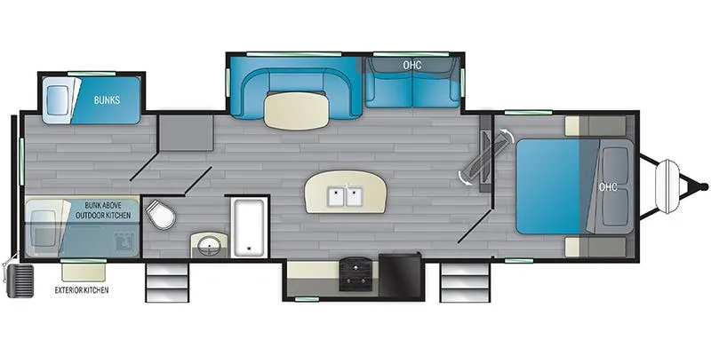 Heartland North Trail NT 33BKSS floor plan