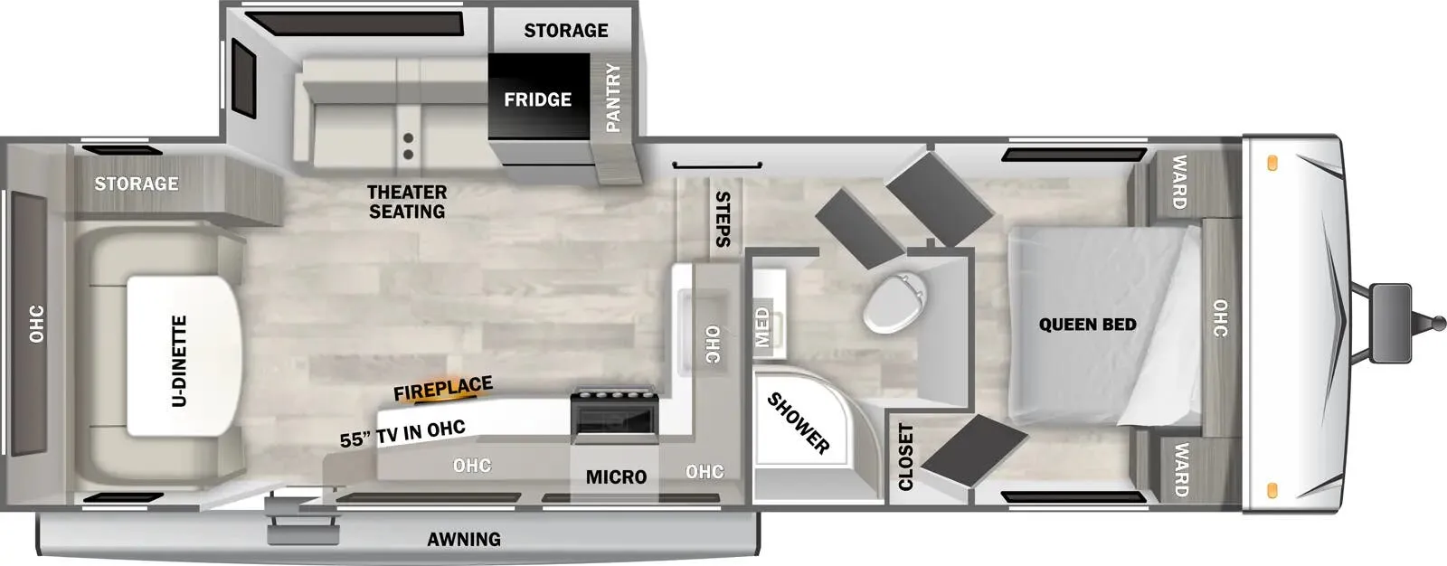 Forest River EVO 2560RD floor plan