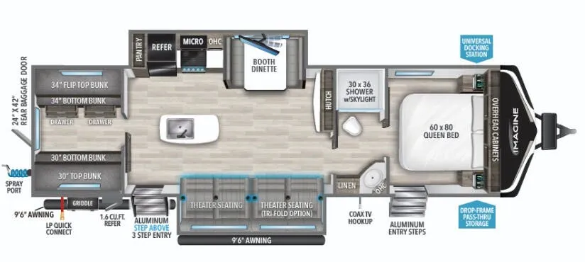 Grand Design Imagine 3210BH floor plan