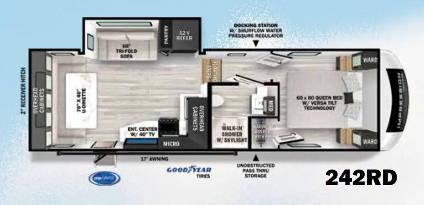 2024 Forest River Impression 242RD - Floor plan