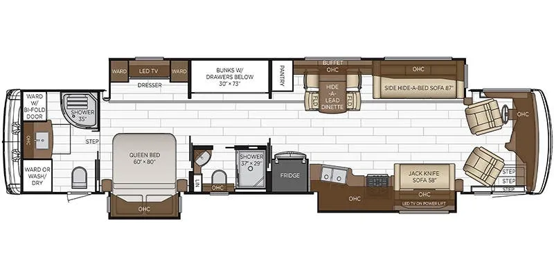 Newmar Dutch Star 4310 floor plan